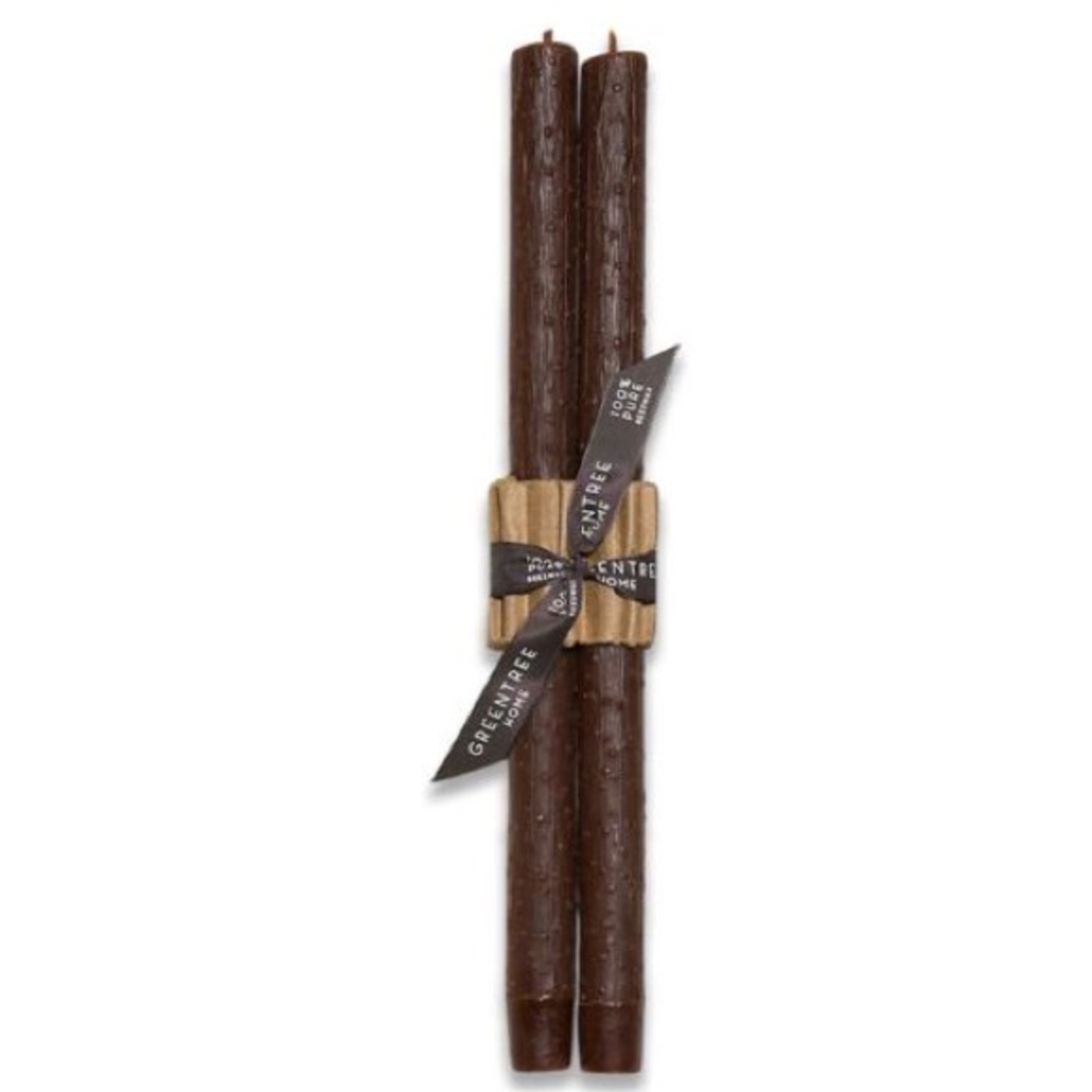 NIB Greentree Home Twig Sangeria Taper PAIR 12"